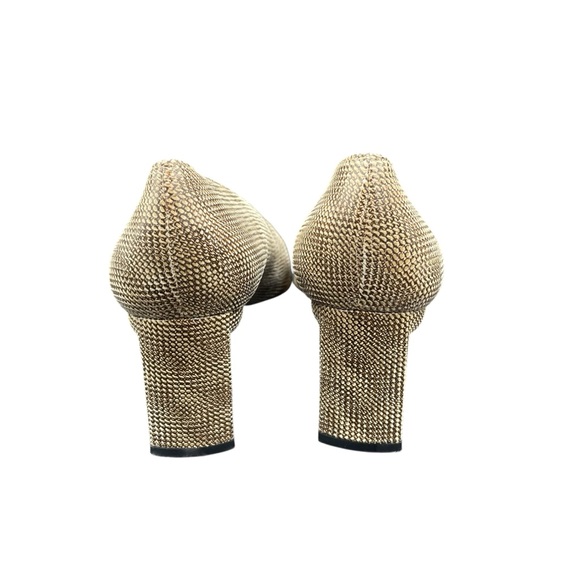 Stuart Weitzman Diamondback Snakeskin Pumps Heels Neutral 10C - Picture 4 of 7